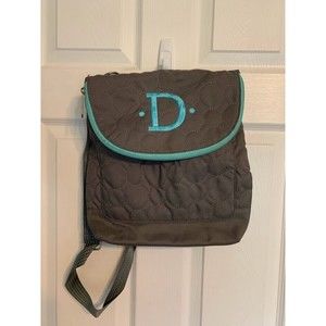 Thirty-One Backpack Crossbody Purse Vary You Quilted Dot Gray